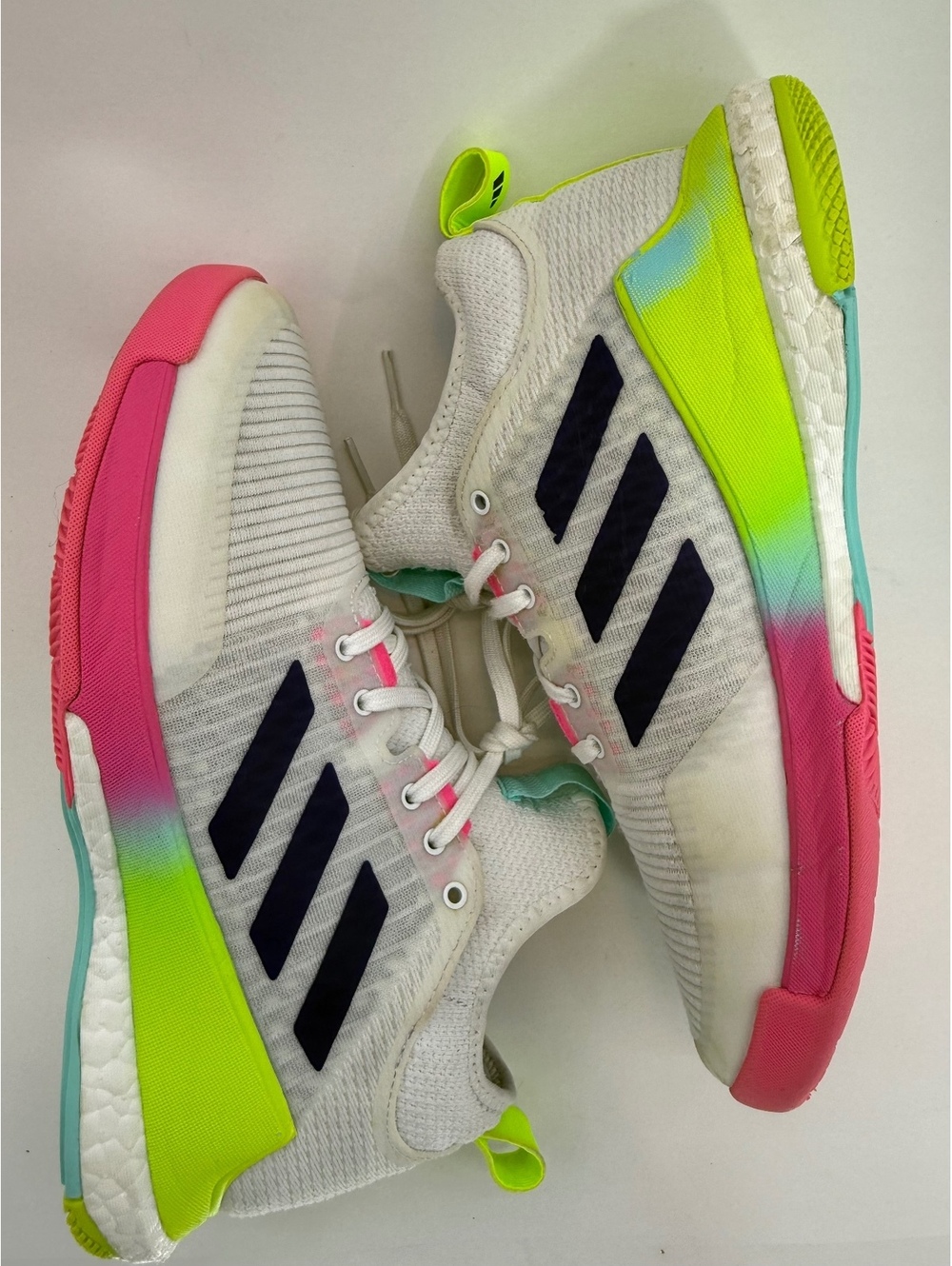 adidas CrazyFlight Mid Women’s 7.5 Volleyball Shoes White Pink Neon (sh1/0090)